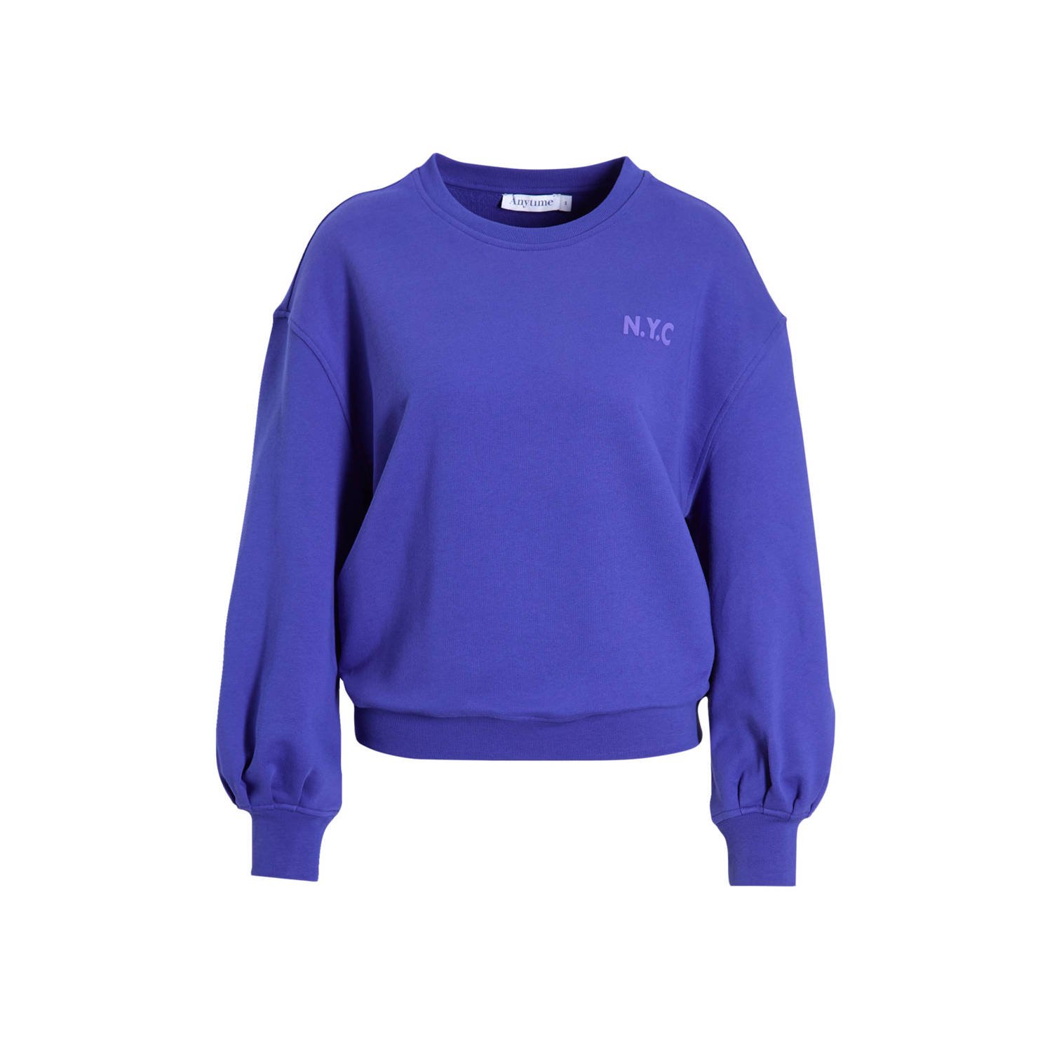 Anytime sweater blauw