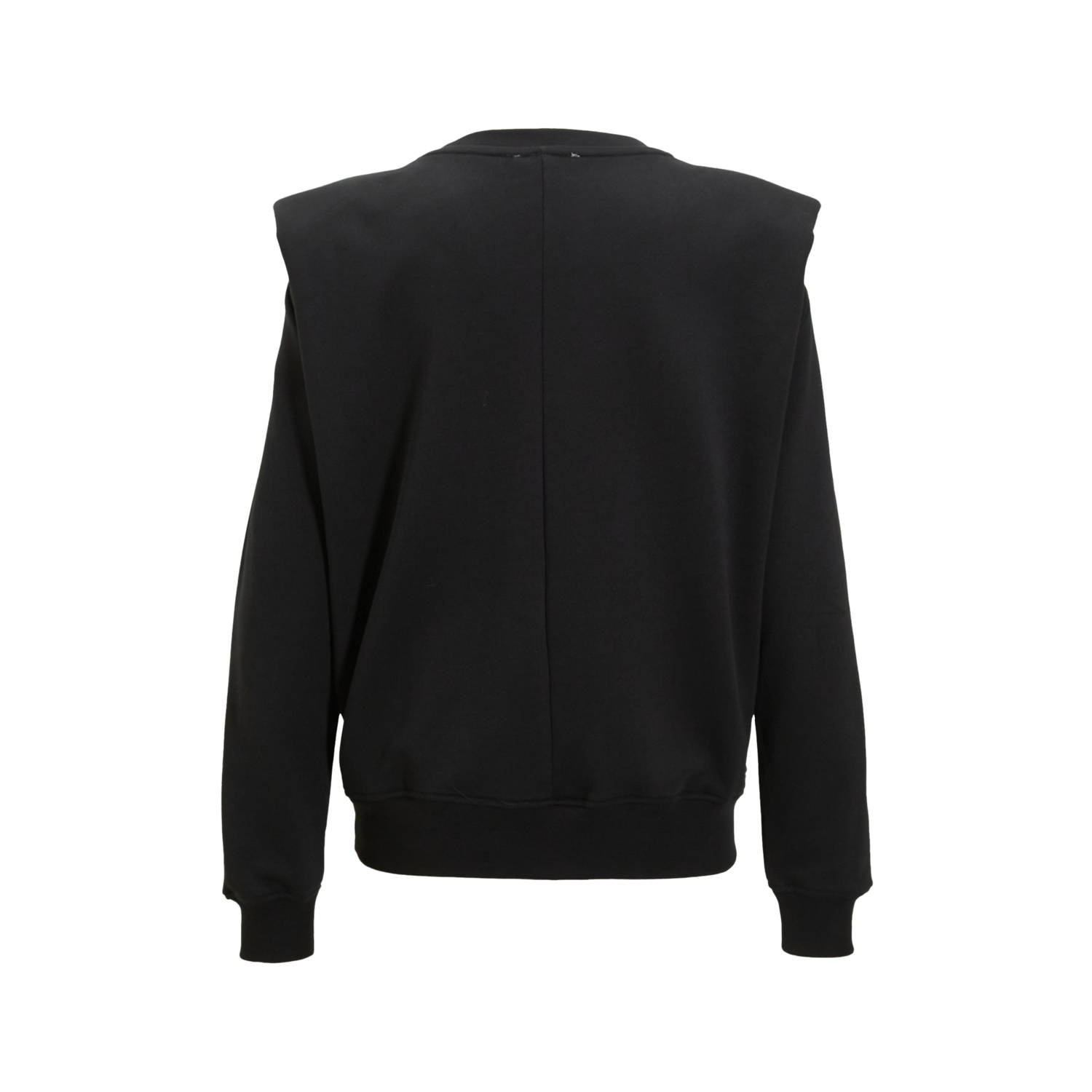 anytime sweatshirt met schoudervulling zwart