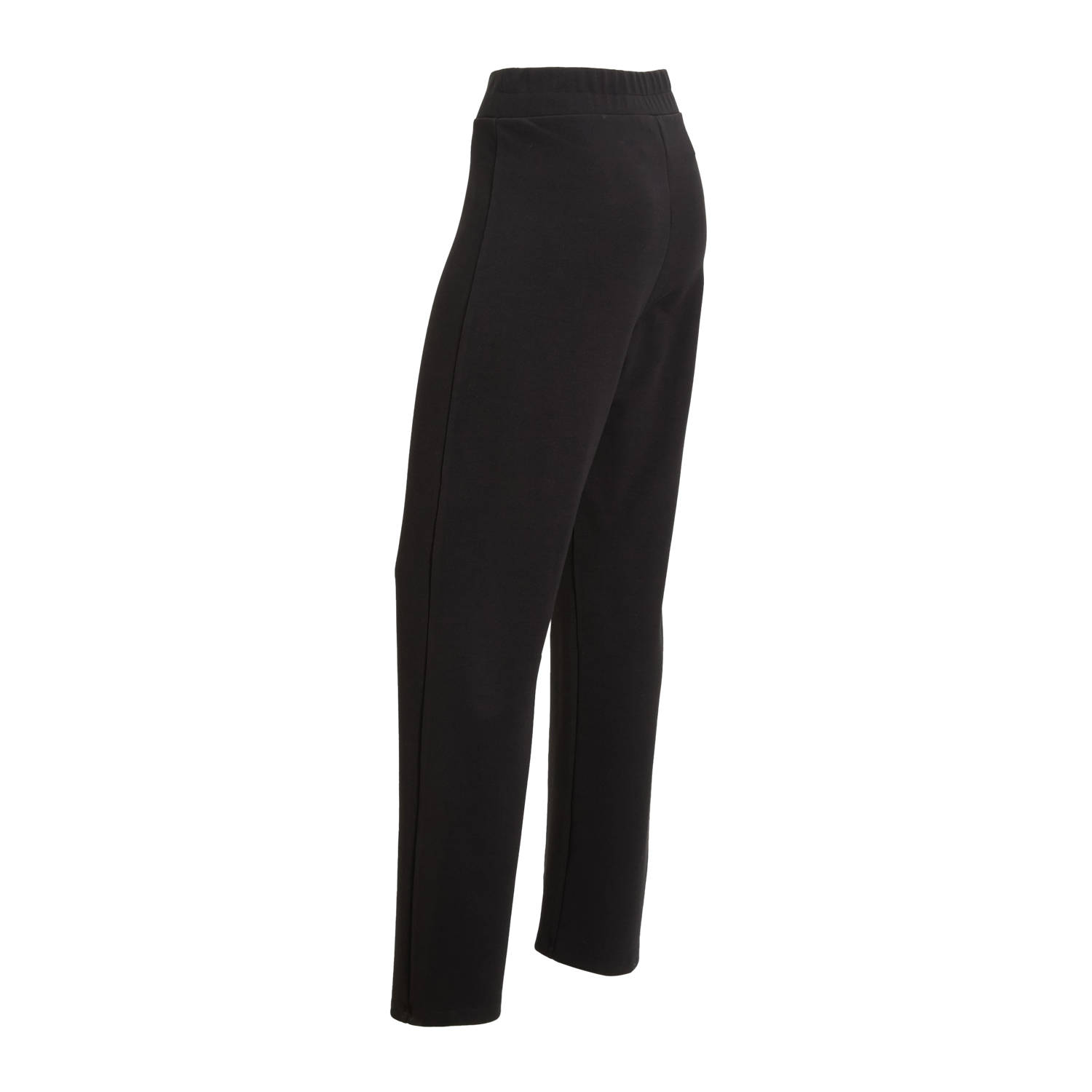 anytime ponte straight leg pantalon zwart