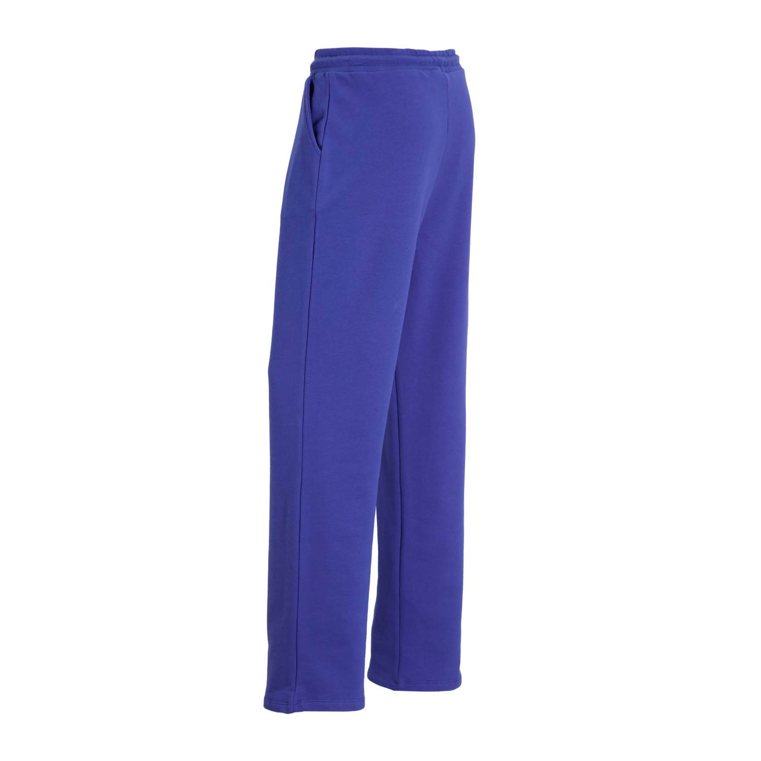 anytime wide leg joggingbroek blauw