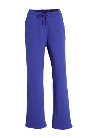 wide leg joggingbroek blauw
