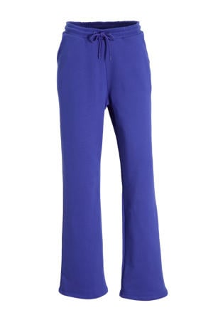 wide leg joggingbroek blauw