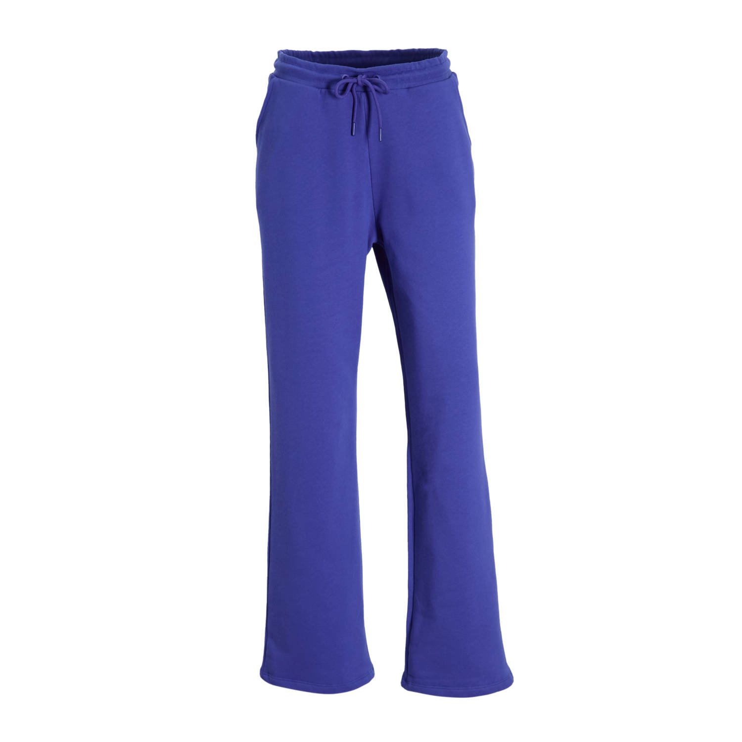 Anytime wide leg joggingbroek blauw