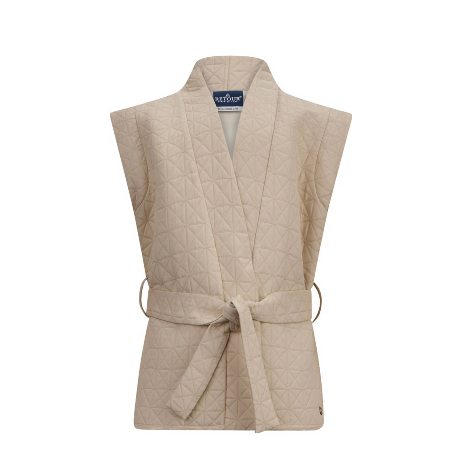 Retour Jeans gilet Claire lichtzand