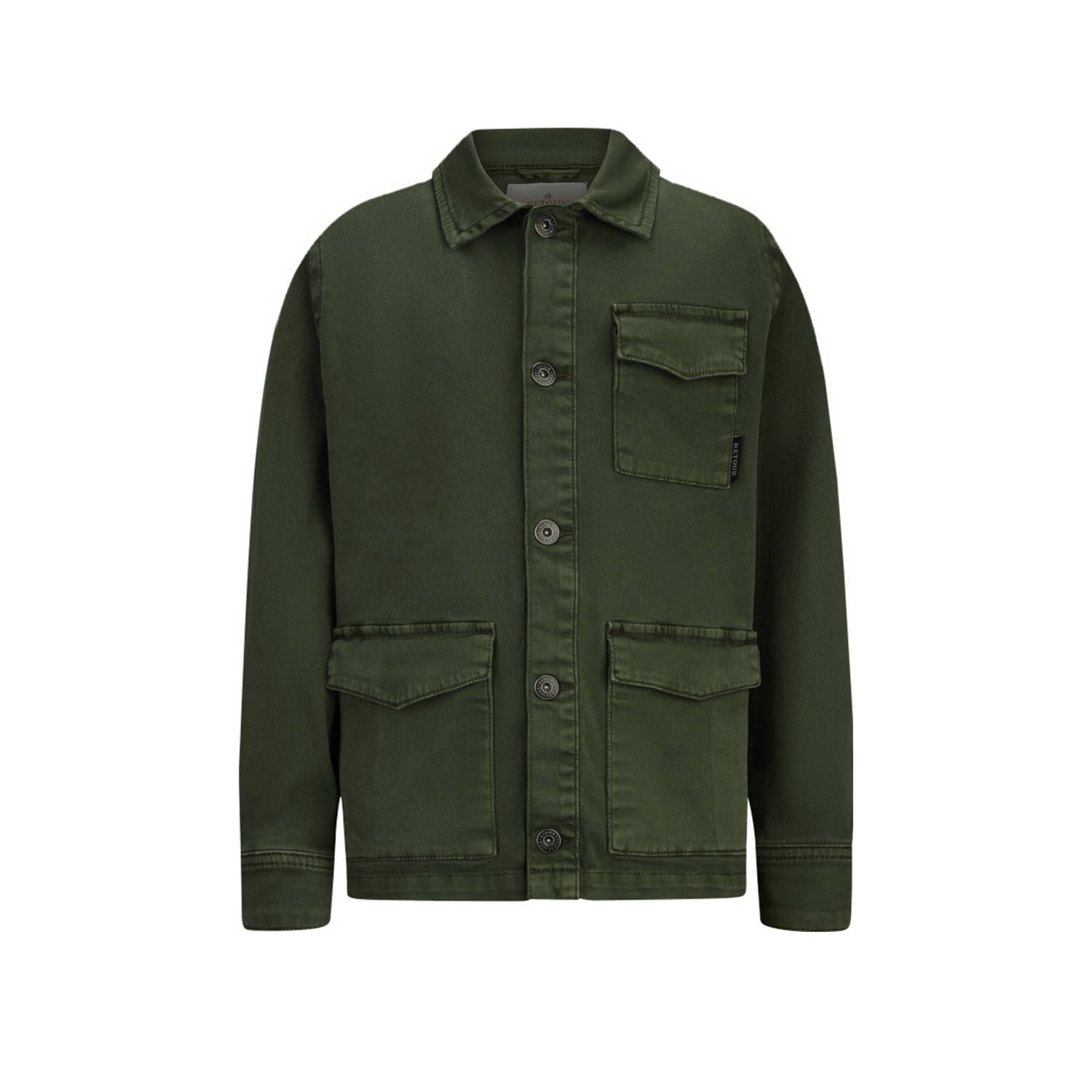 Retour Jeans overshirt Otto armygroen