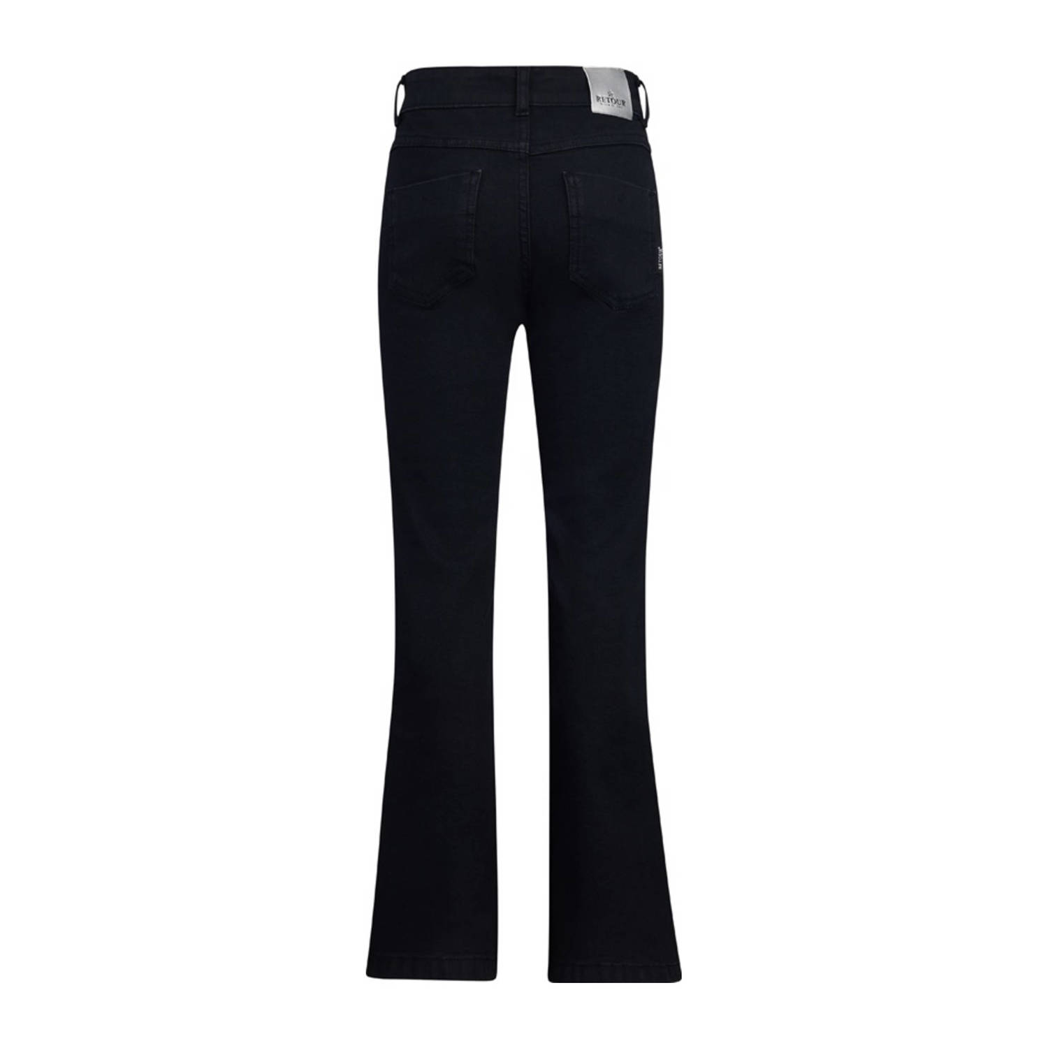 Retour Jeans high waist flared jeans Mikkie black denim