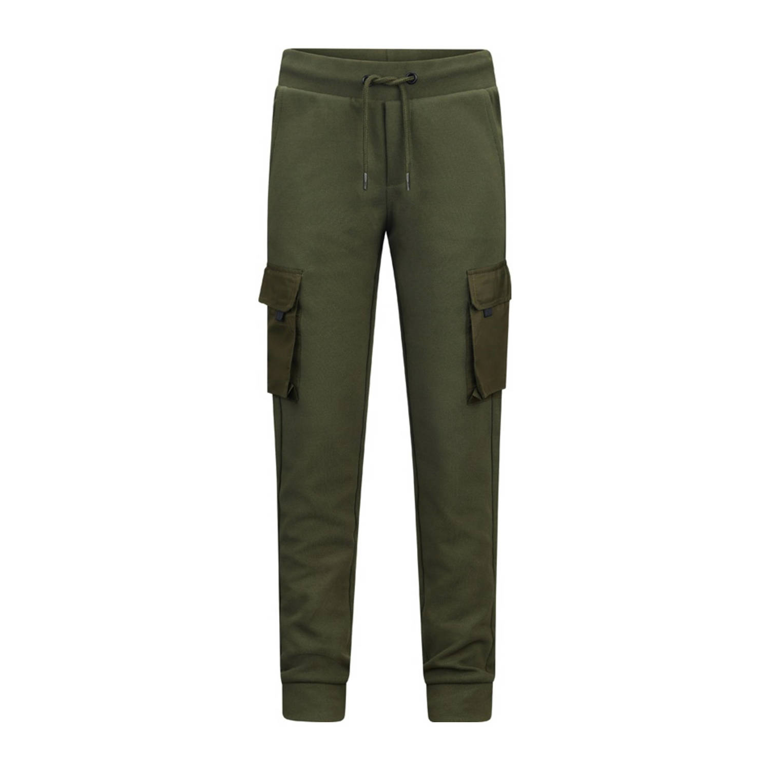 Retour Jeans straight fit cargobroek Kasper armygroen