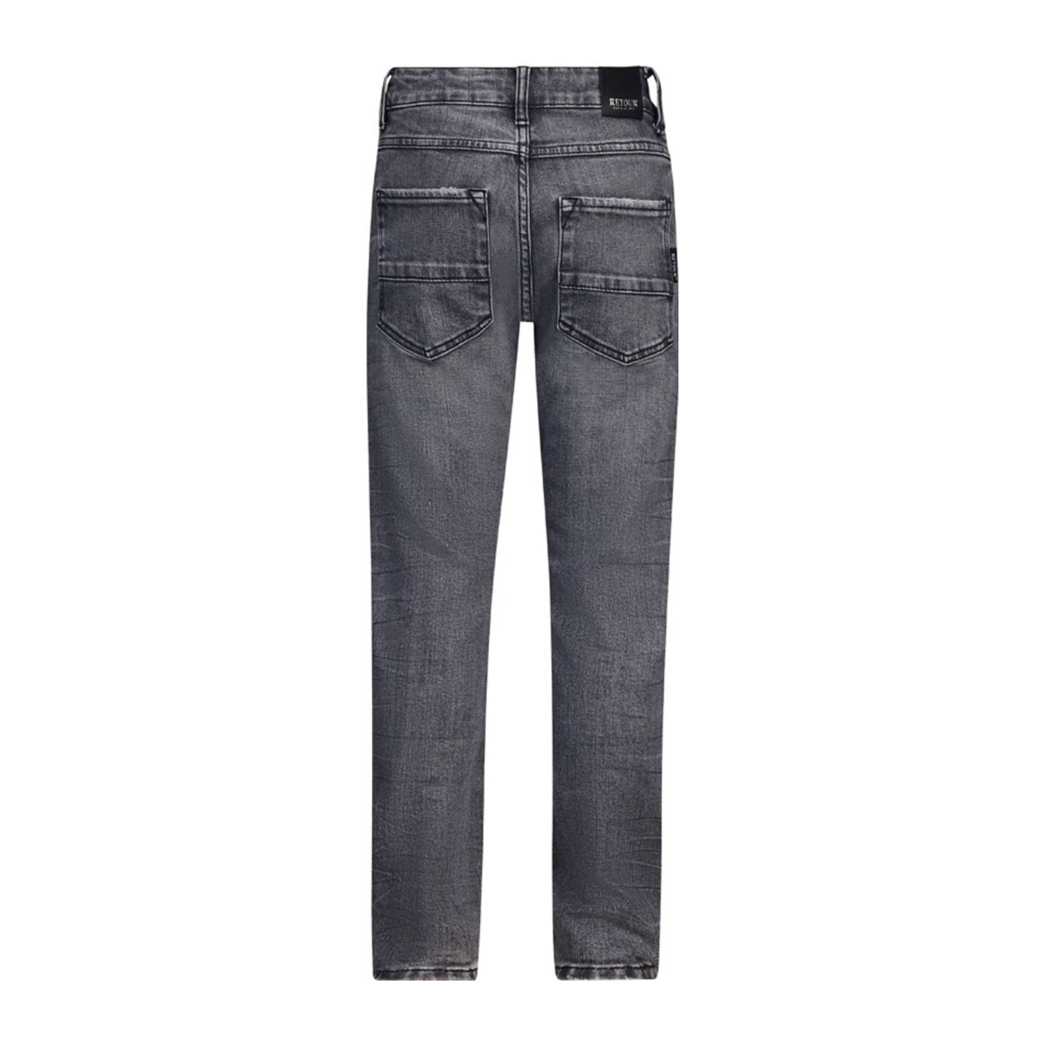 Retour Jeans tapered fit jeans Wulf medium grey denim