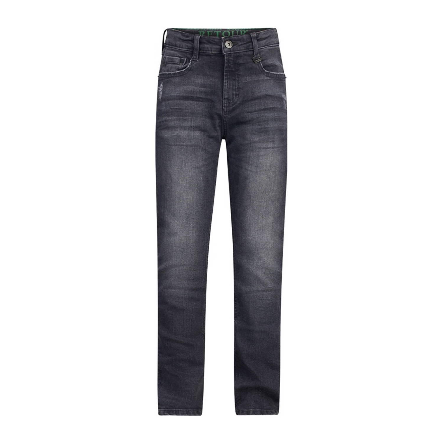 Retour Jeans straight leg jeans James dark grey denim