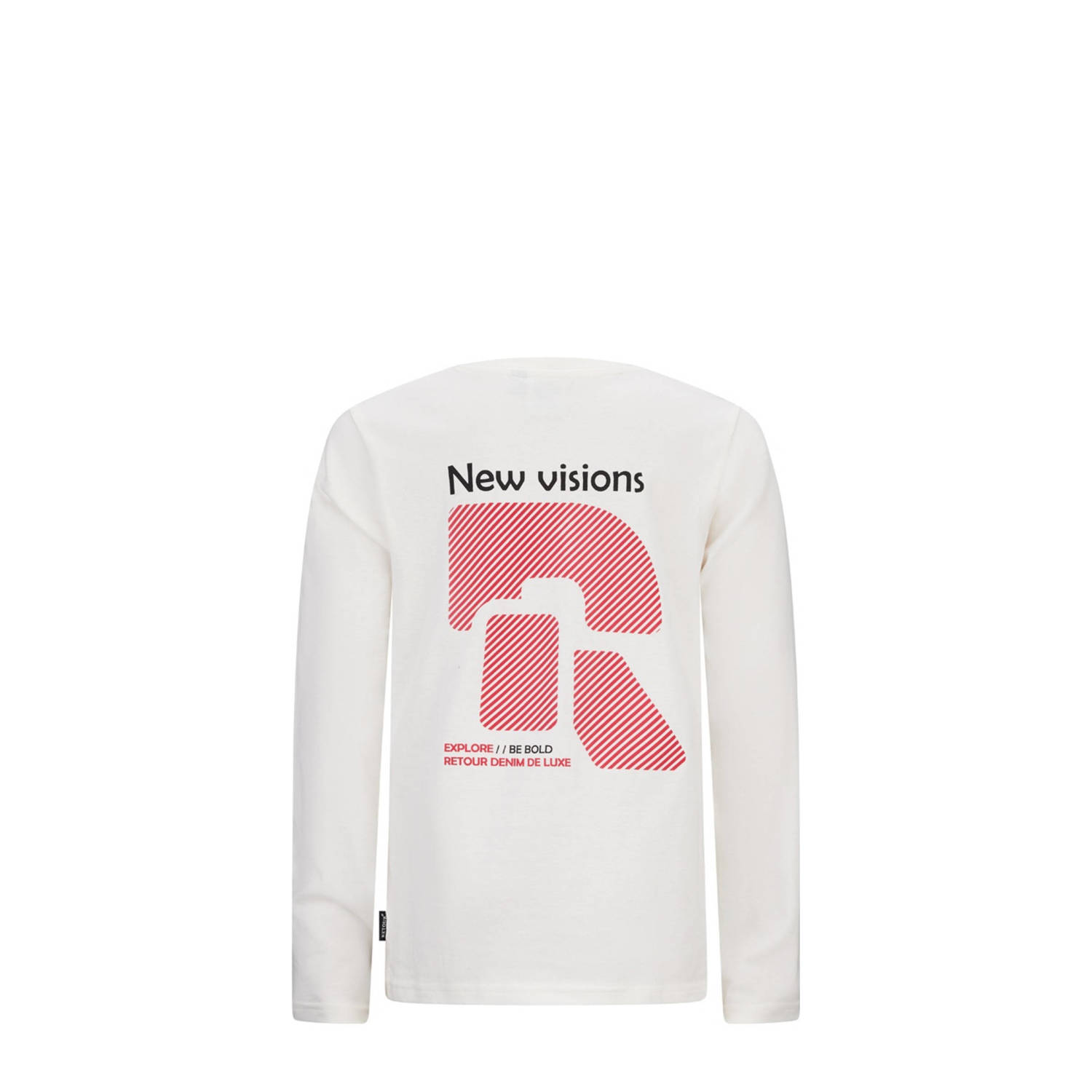 Retour Jeans longsleeve Eric met backprint offwhite