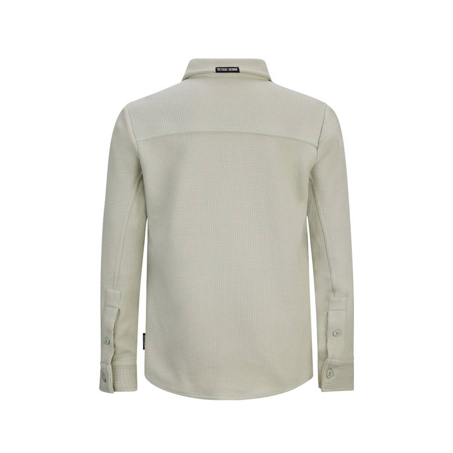 Retour Jeans overhemd Gino zachtgroen