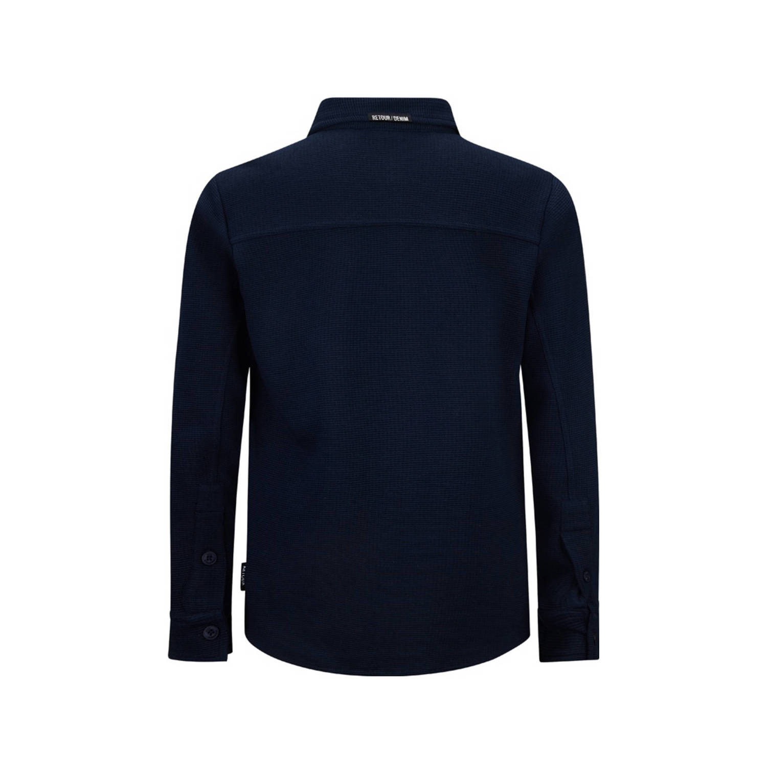 Retour Jeans overhemd Gino donkerblauw