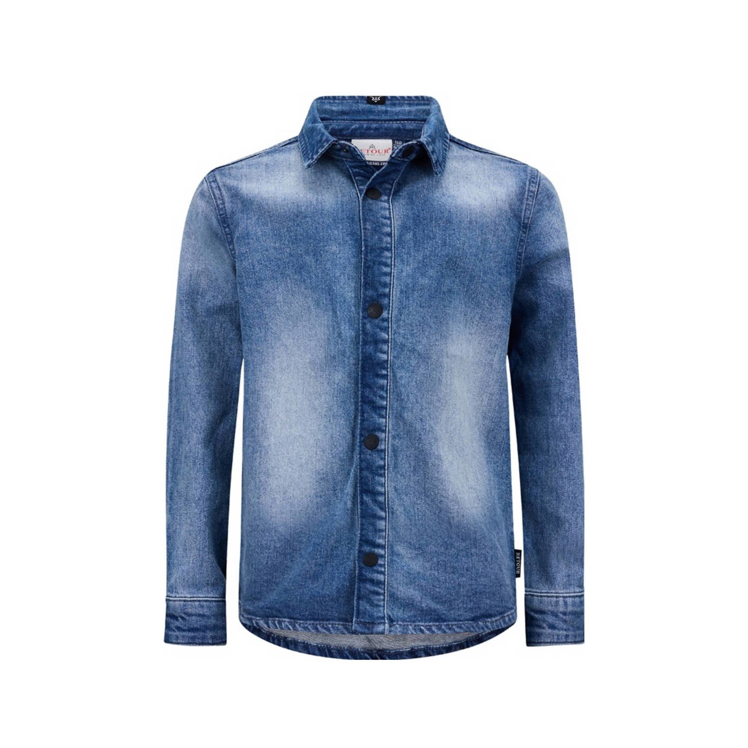 Retour Jeans denim overhemd Storm vintage blue denim