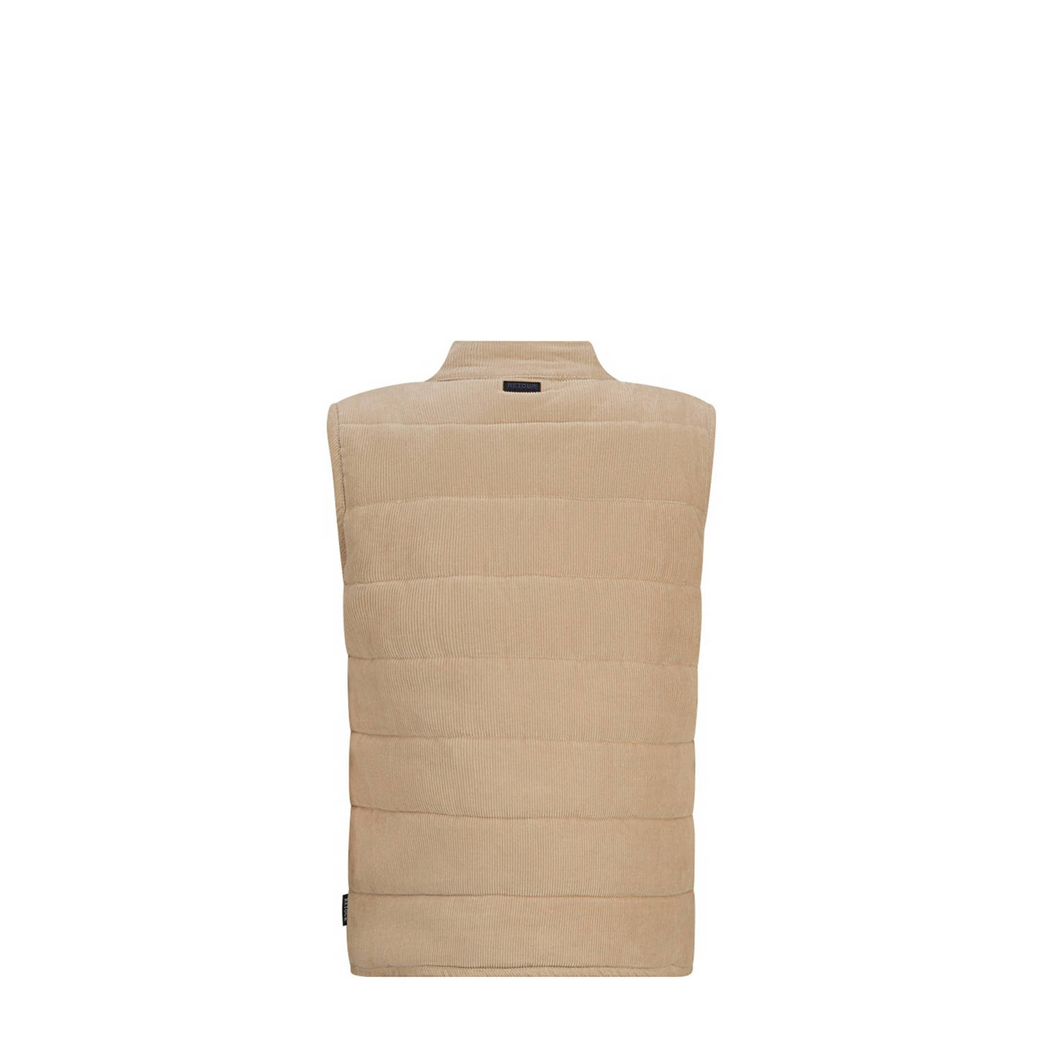 Retour Jeans corduroy bodywarmer Dani lichtzand