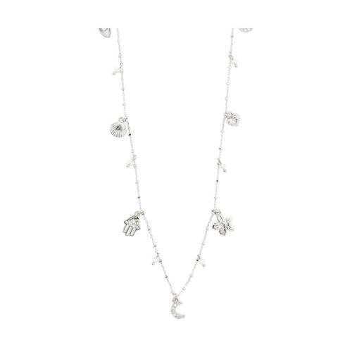PILGRIM silver plated ketting Prucence met bedels afbeelding
