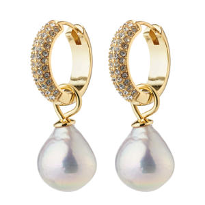 gold plated oorbellen Edele