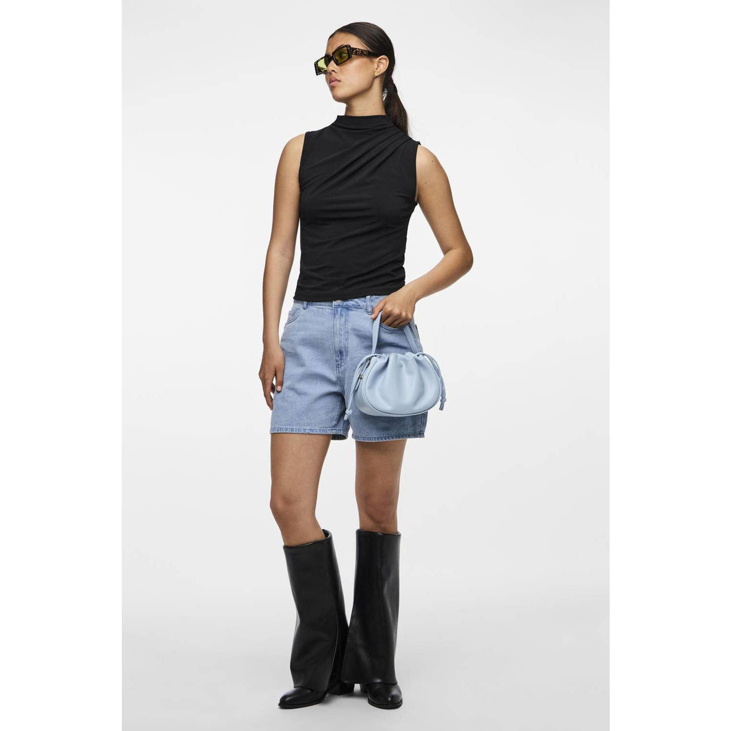 PIECES top PCMADISON zwart