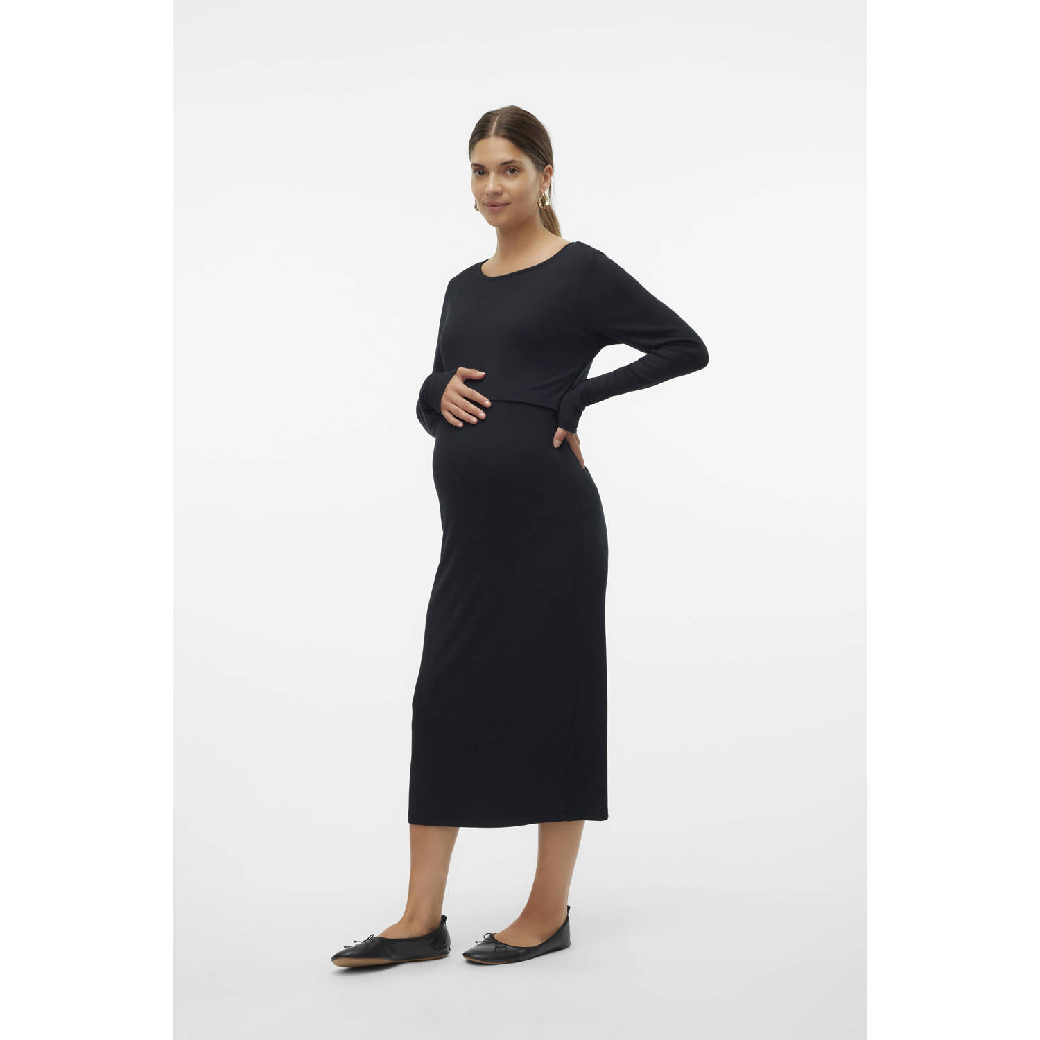 MAMALICIOUS zwangerschapsjurk MLBRYNNA JUNE zwart