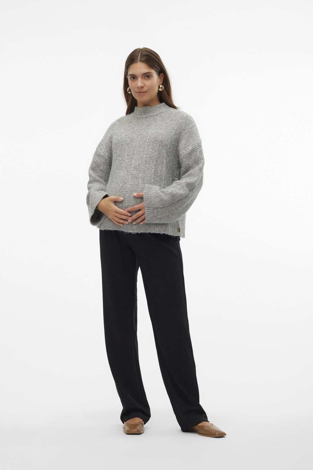 MAMALICIOUS slim fit zwangerschapstregging MLLIF zwart