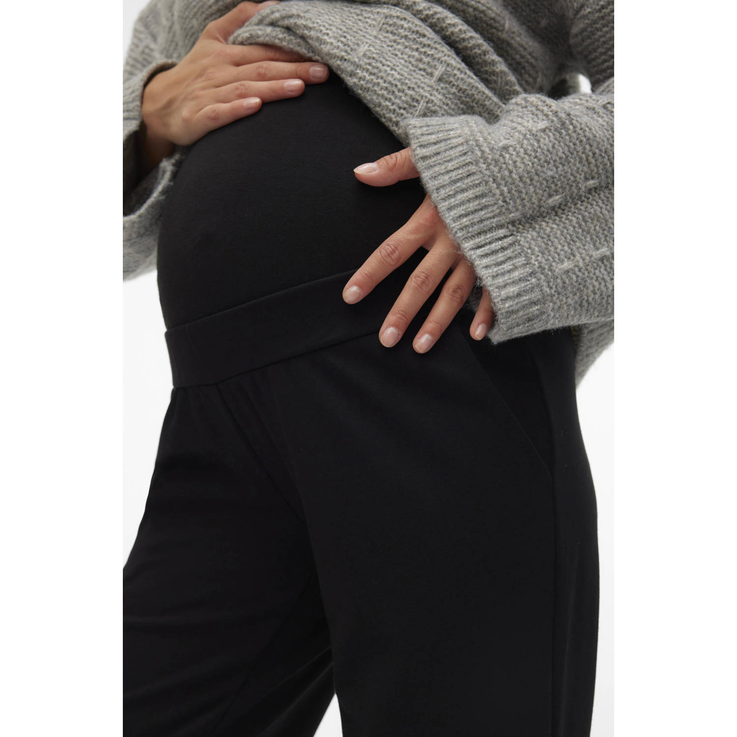 MAMALICIOUS slim fit zwangerschapstregging MLLIF zwart