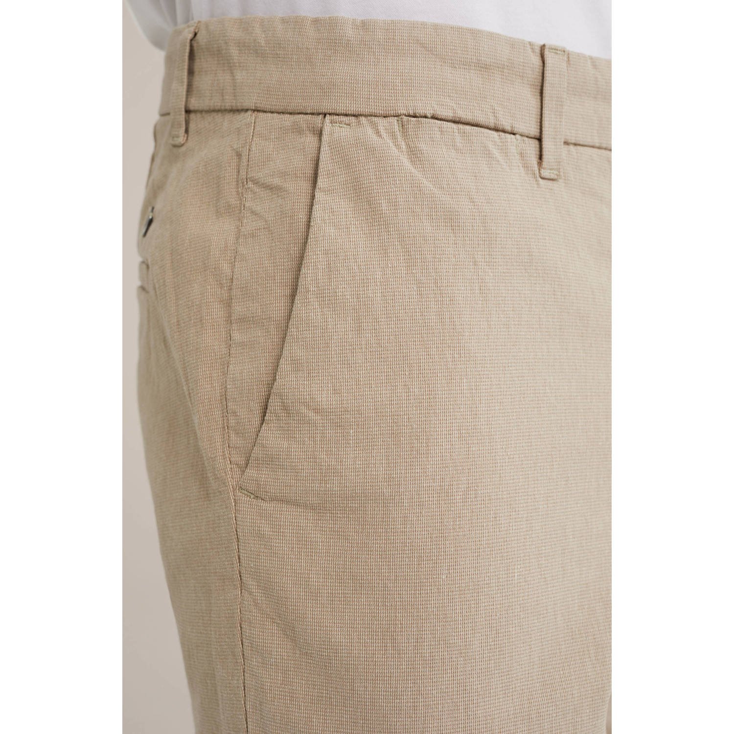 WE Fashion WE Fundamentals slim fit pantalon beige wood