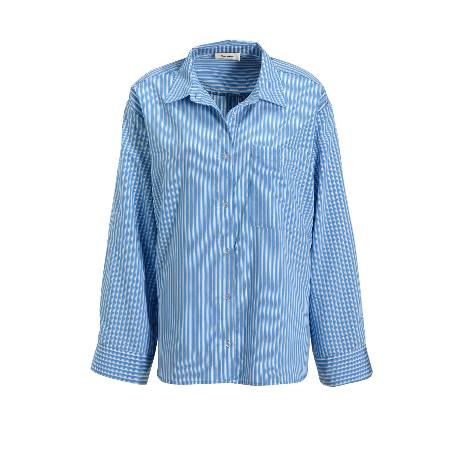 Modström Blauw Gestreepte Shirt voor Casual Dagen Blue Dames