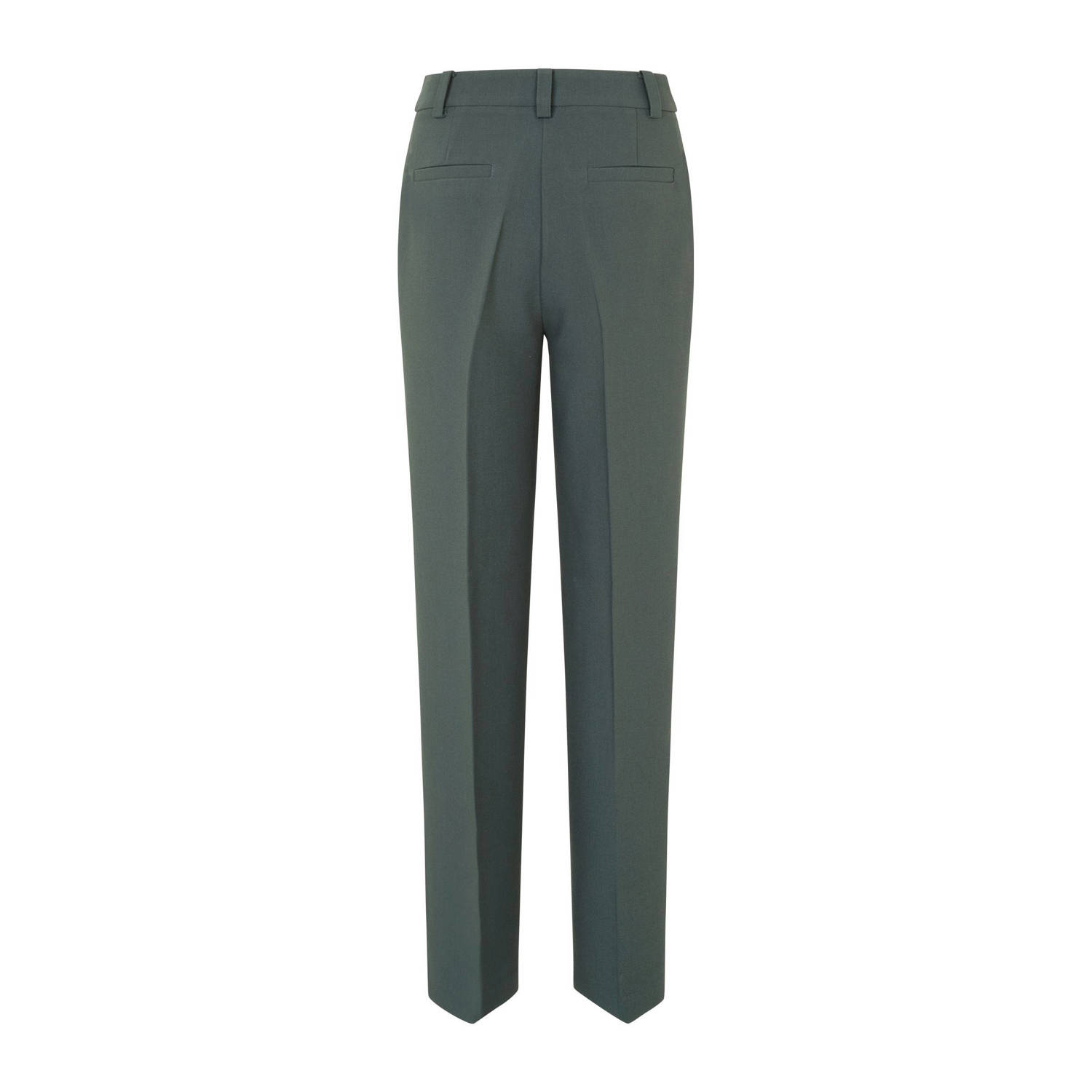 Modström straight fit pantalon Gale donkergroen