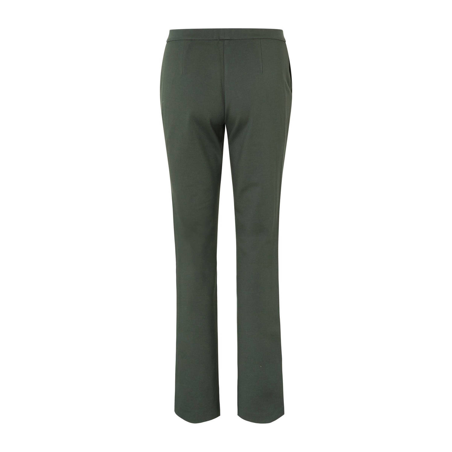 Modström flared pantalon Tanny grijsgroen