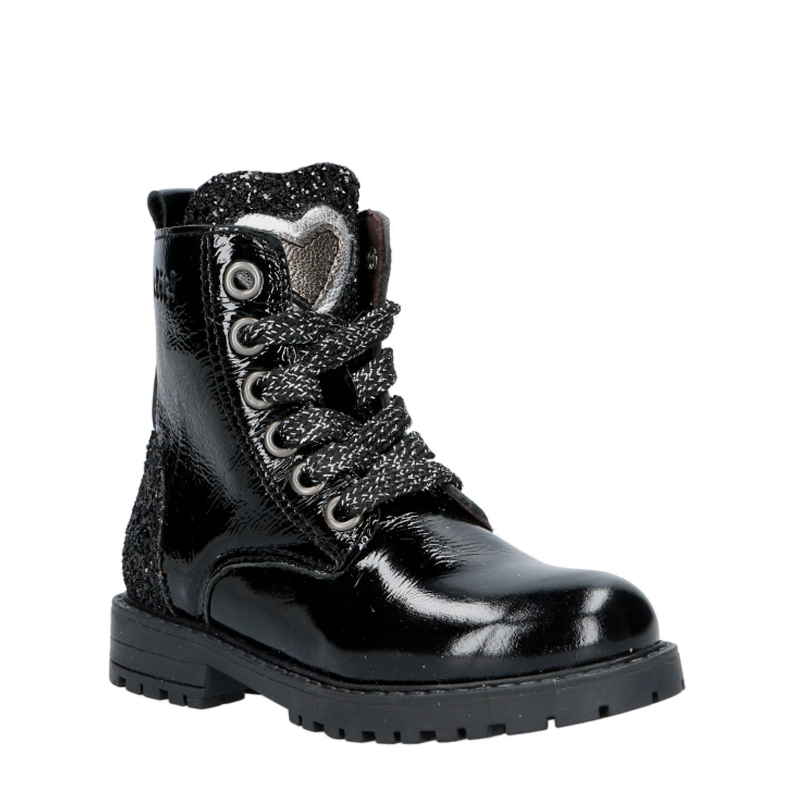 Lakleren veterboots dames sale