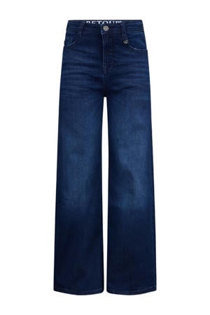 wide leg jeans Skoura dark blue denim