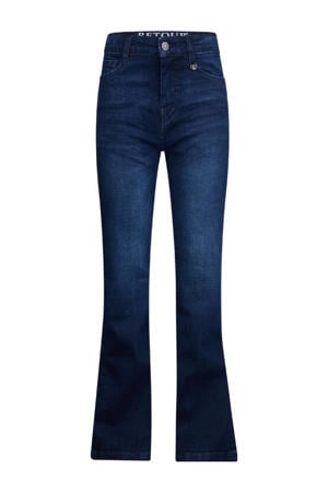 high waist flared jeans Sidi dark blue denim