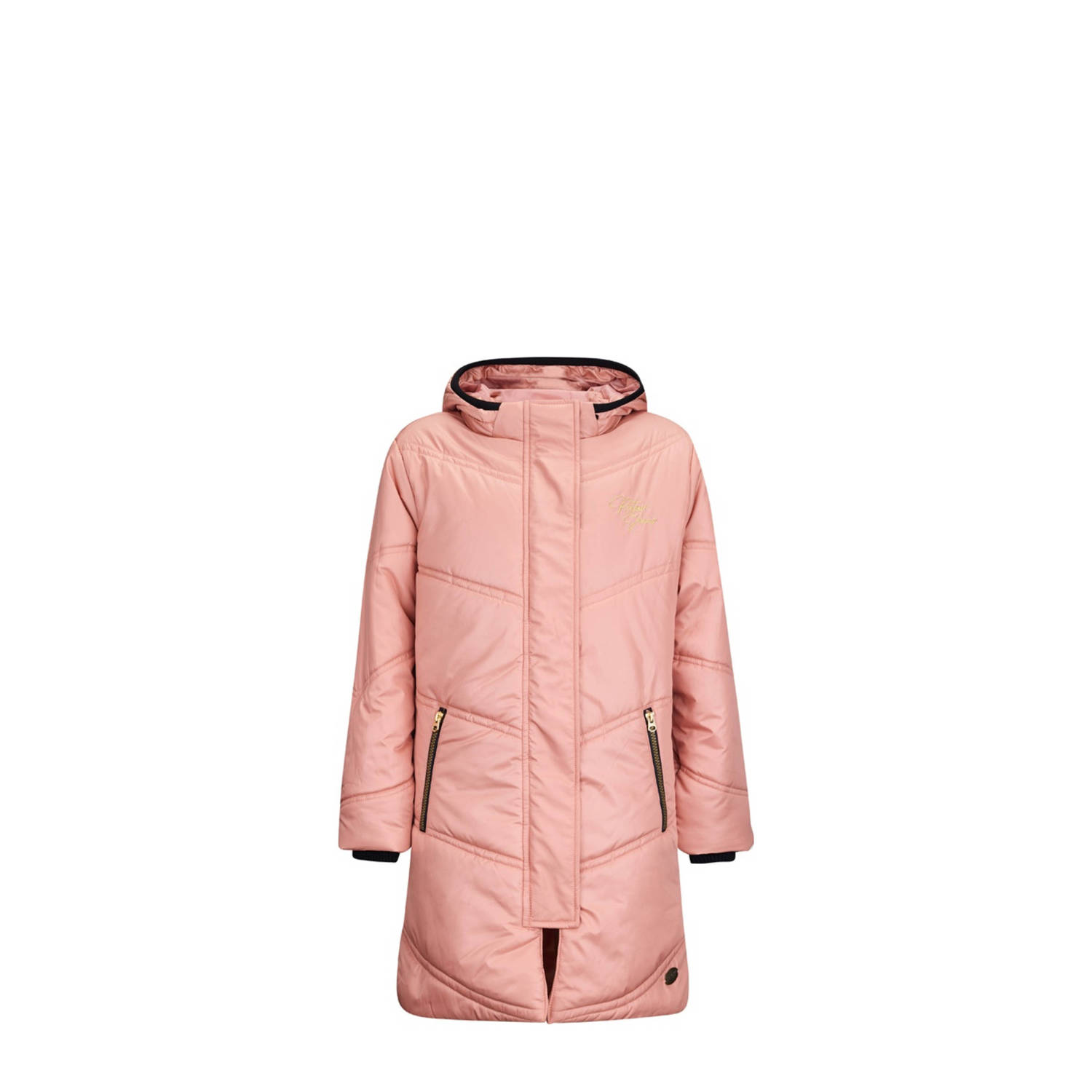 Retour Jeans gewatteerde winterjas Bzou zachtroze