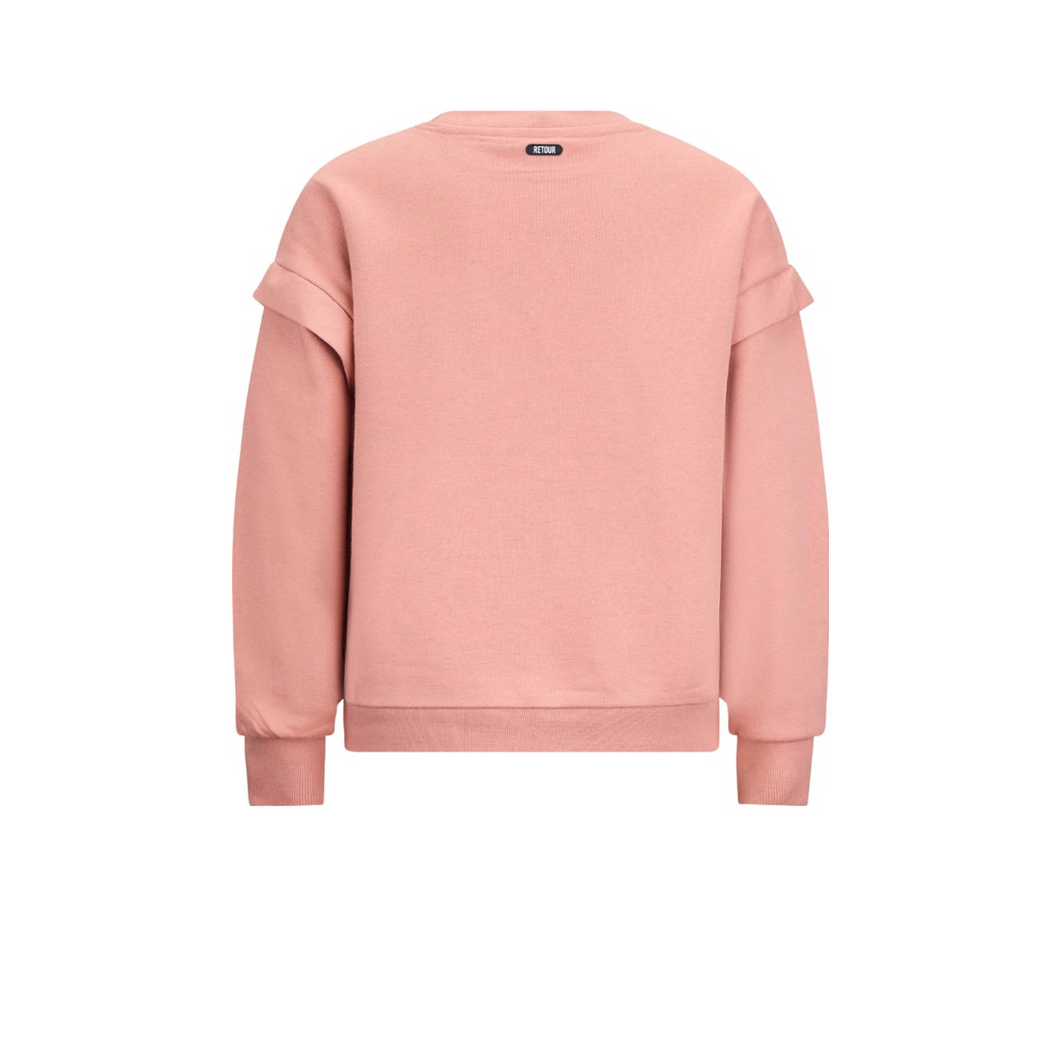 Retour Jeans sweater Abadou met tekst roze