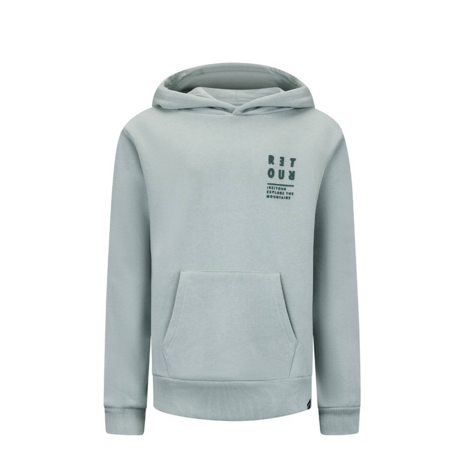 Retour Jeans hoodie Czar zachtgroen
