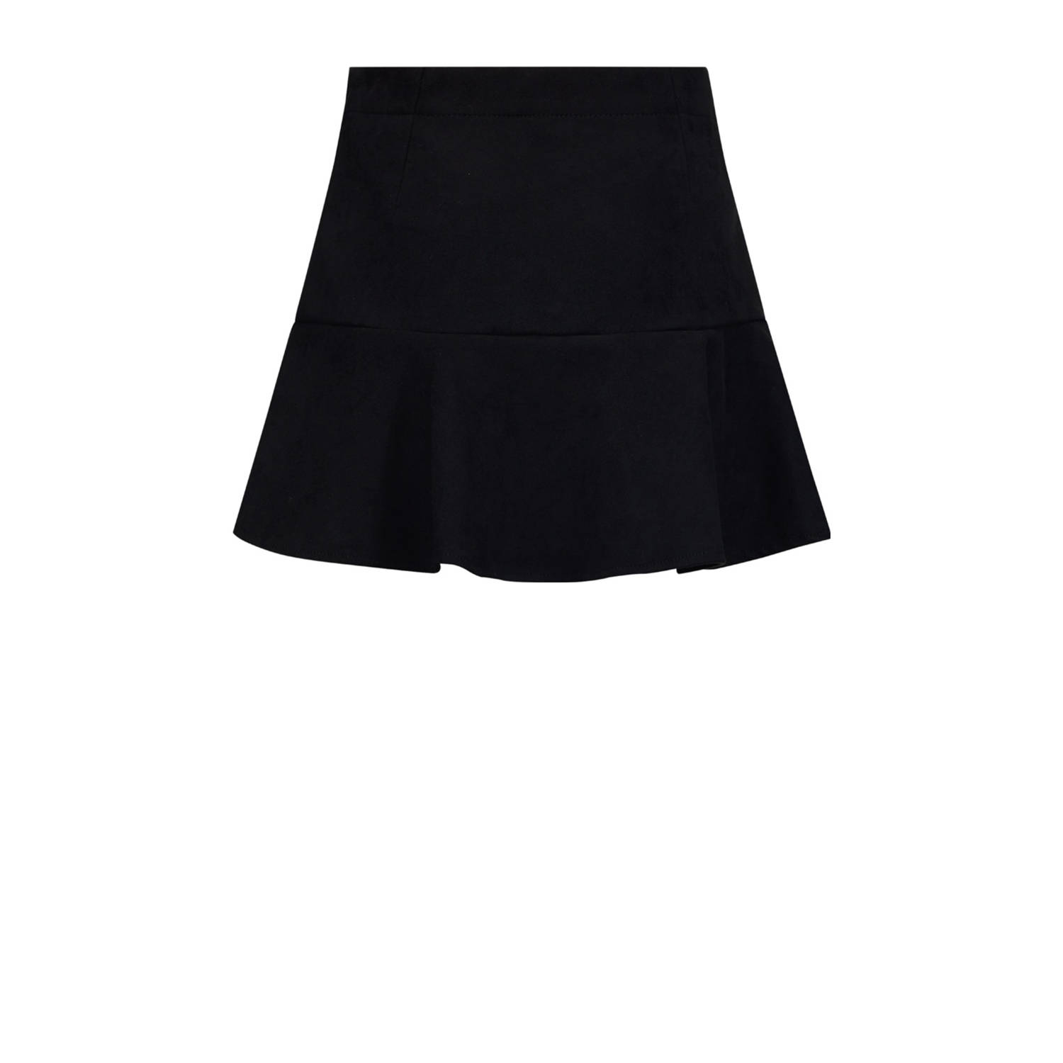 Retour Jeans suede korte rok zwart