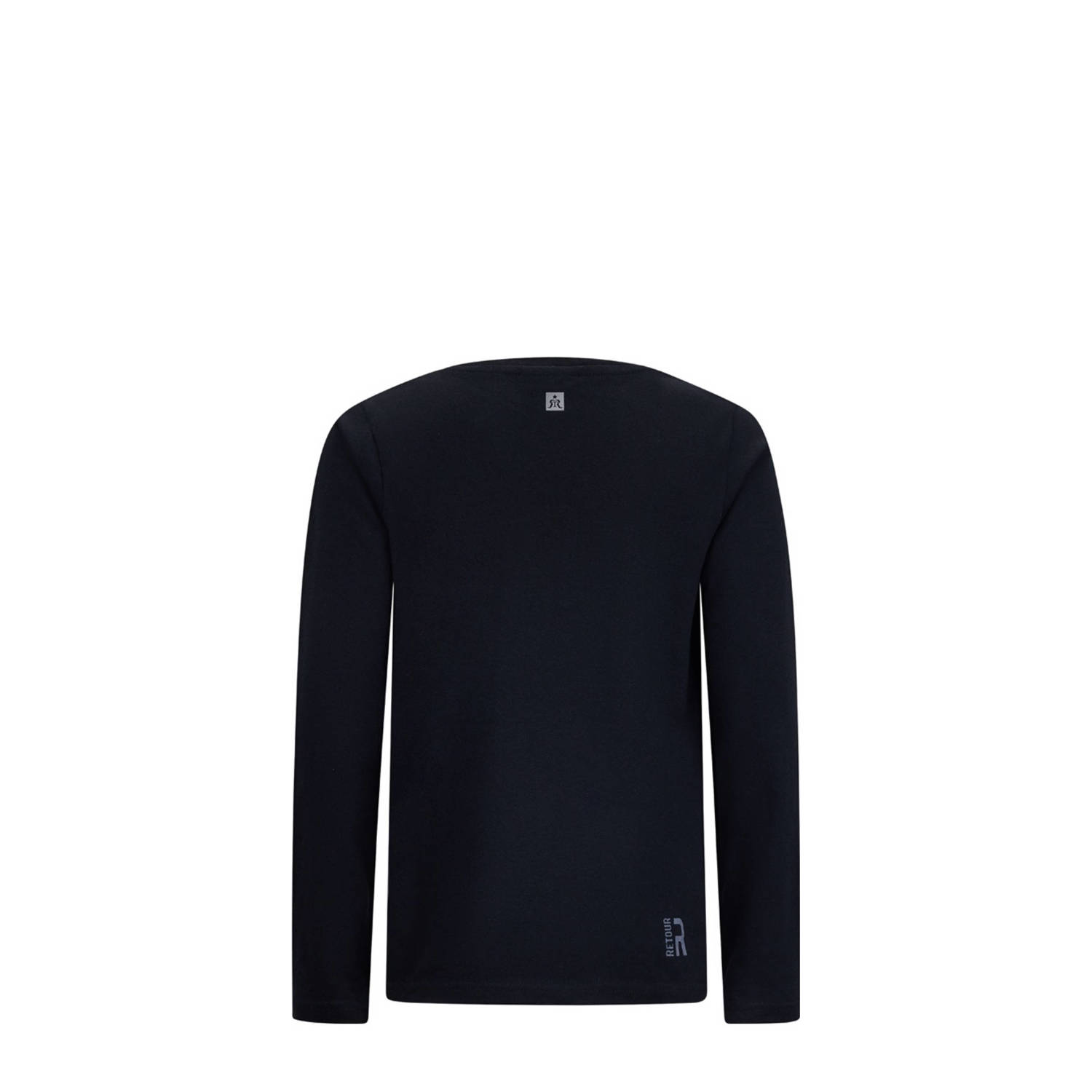 Retour Jeans longsleeve Kjell met printopdruk zwart
