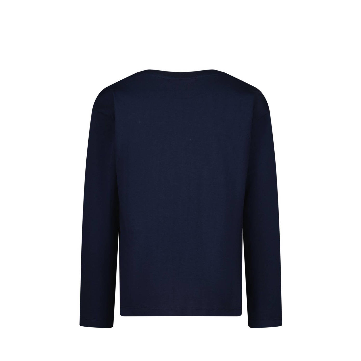 Vingino longsleeve Basic met printopdruk donkerblauw