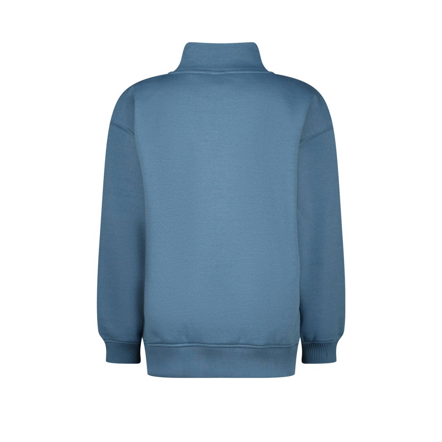 Vingino sweater Basic met printopdruk zachtblauw