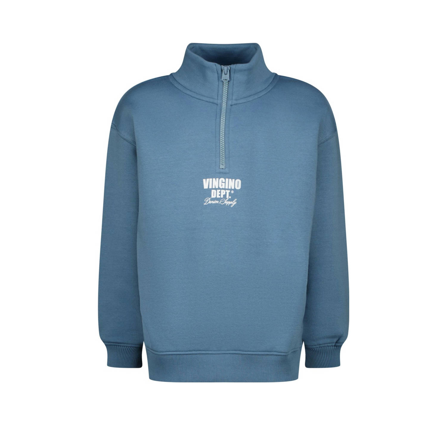 VINGINO Jongens Truien & Vesten Basic-half Zip Blauw
