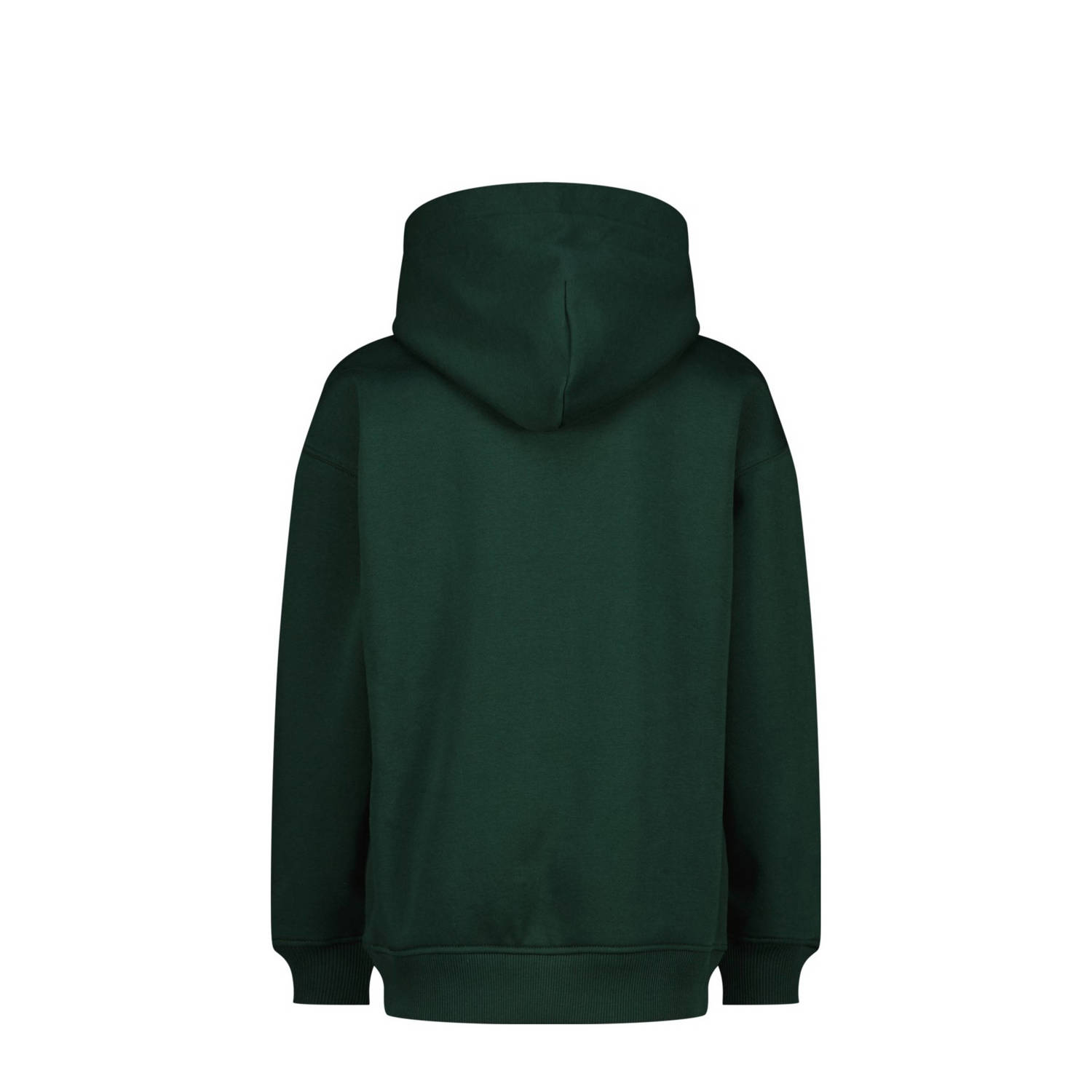Vingino hoodie Basic met printopdruk donkergroen