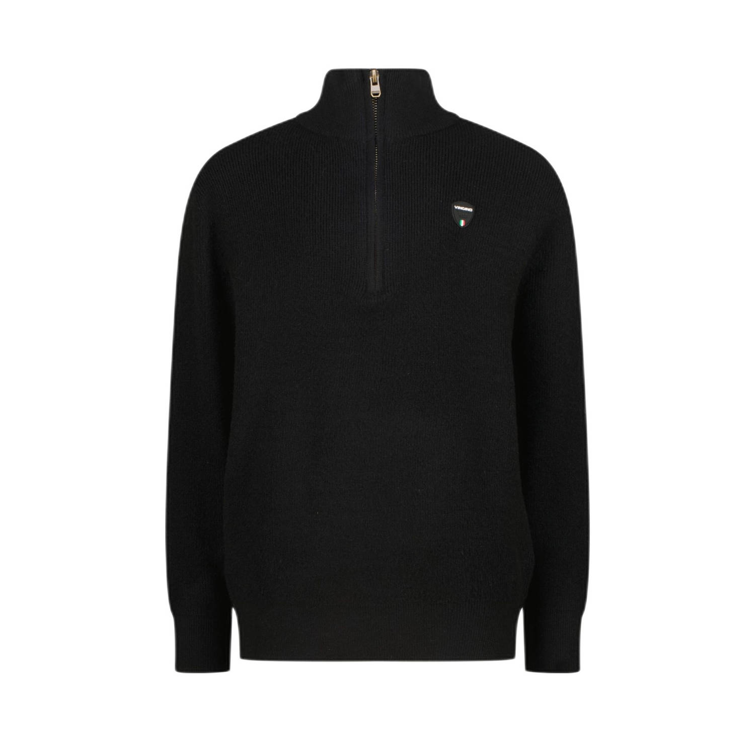 VINGINO Jongens Truien & Vesten Knit-half-zip Zwart