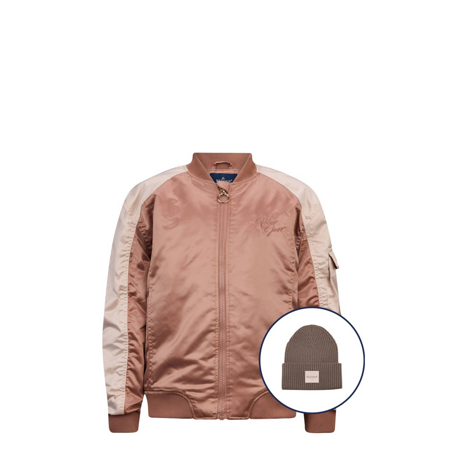 Retour Jeans bomberjack Tatum lichtbruin beige