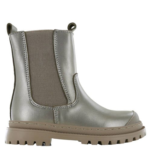 Shoesme leren chelsea boots champagne/goud afbeelding