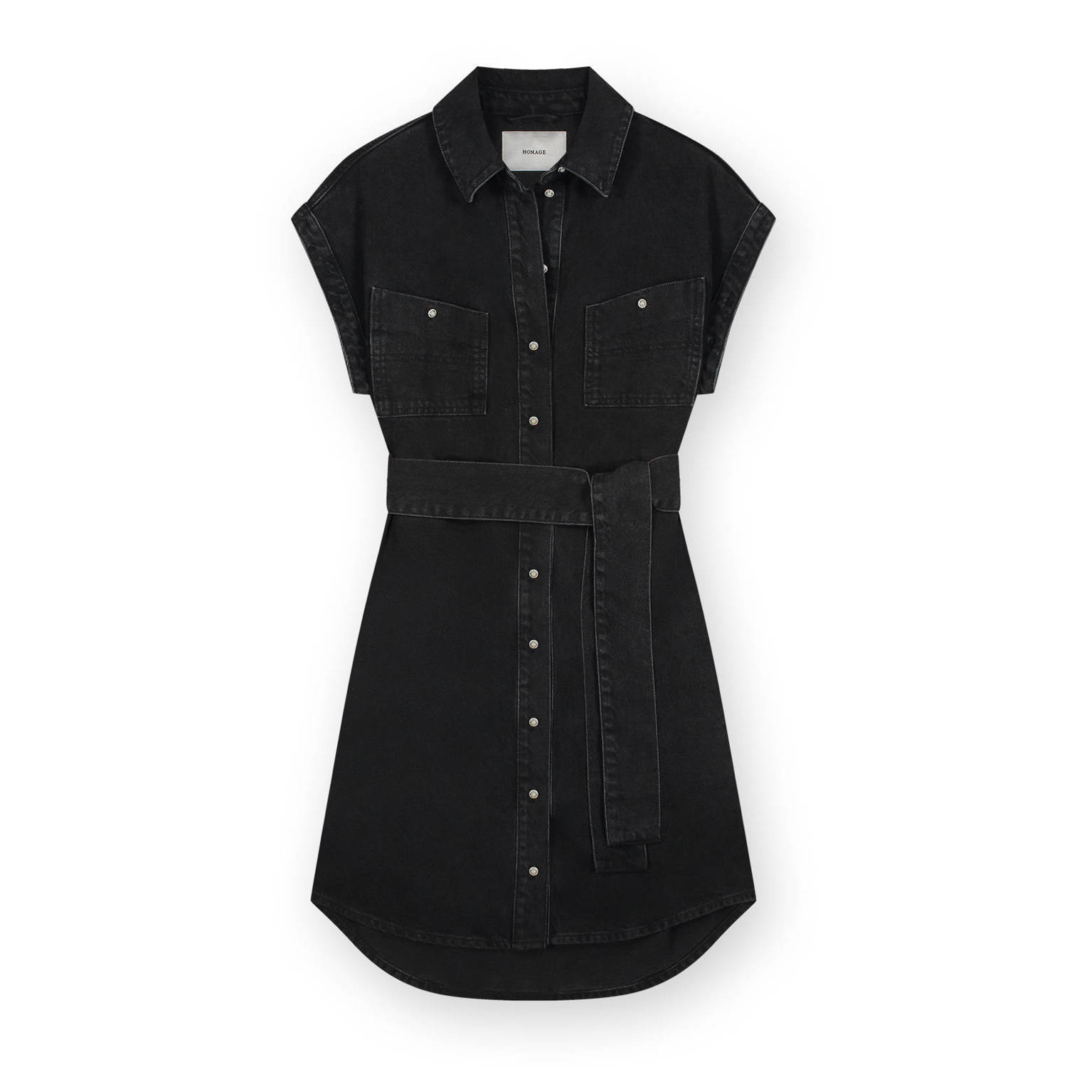Homage to Denim spijkerjurk black denim
