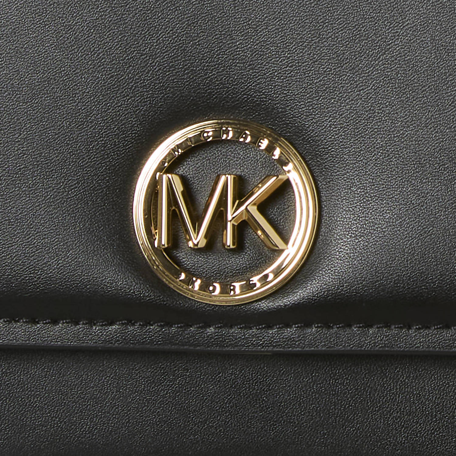 Michael Kors leren crossbody tas Delaney zwart