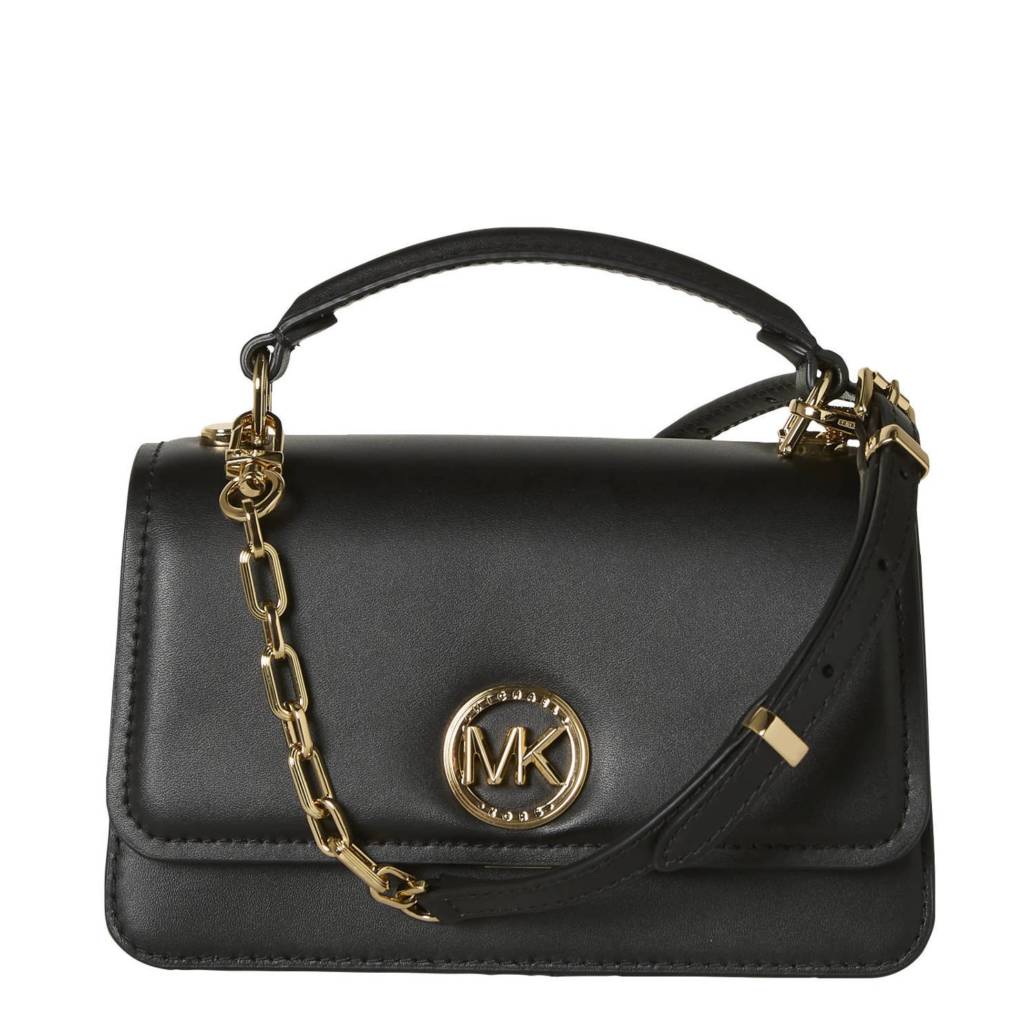 Michael Kors Satchels Sm Ew Th Chn Xbody in zwart