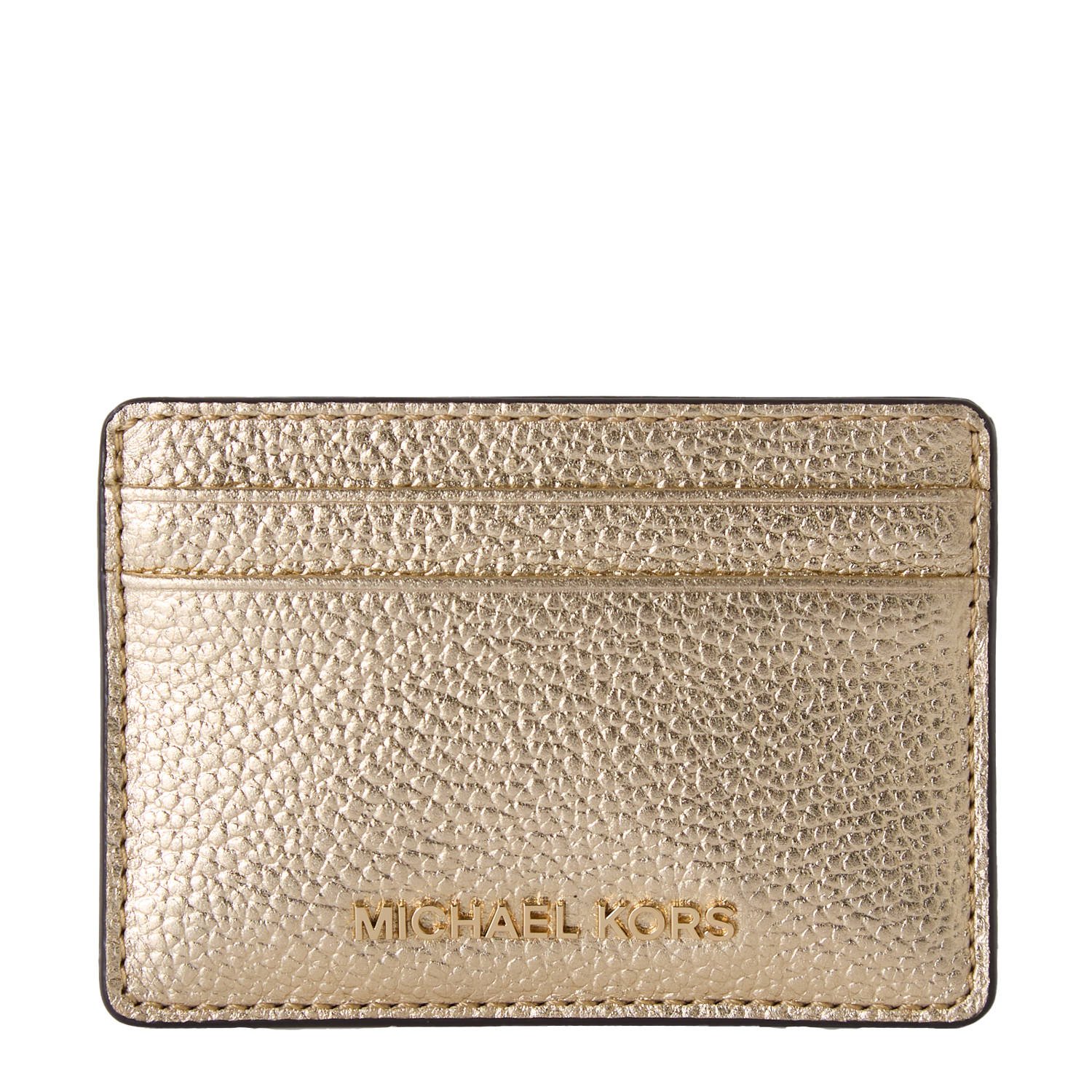 Michael Kors Portemonnee van Gestraald Leder Yellow Dames