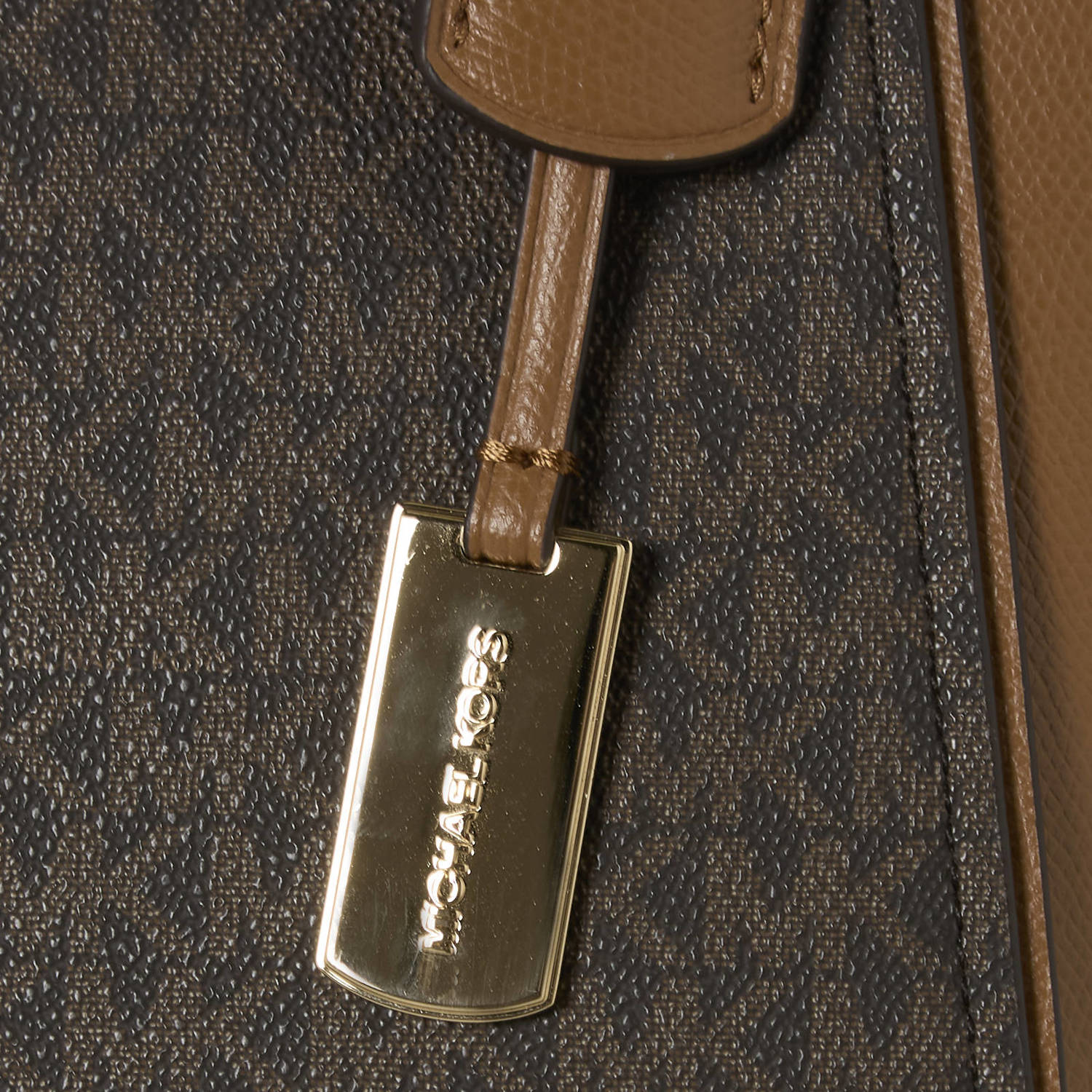 Michael Kors handtas Taryn met logoprint donkerbruin