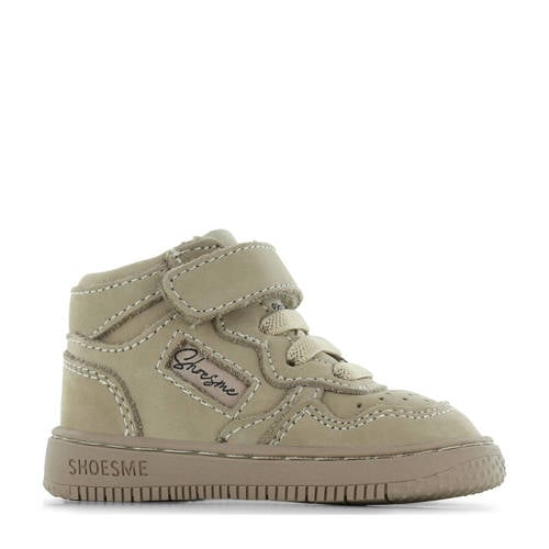 Shoesme leren sneakers taupe afbeelding