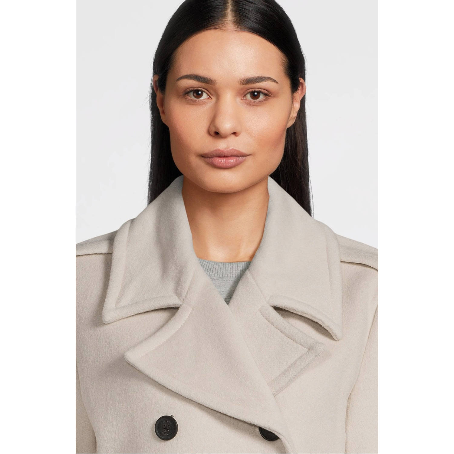 Giacomo jas met wol beige